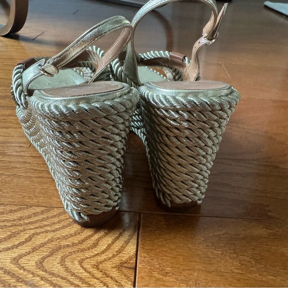 Kate Spade Gold Braided Rope Platforms - Picture 8 of 10